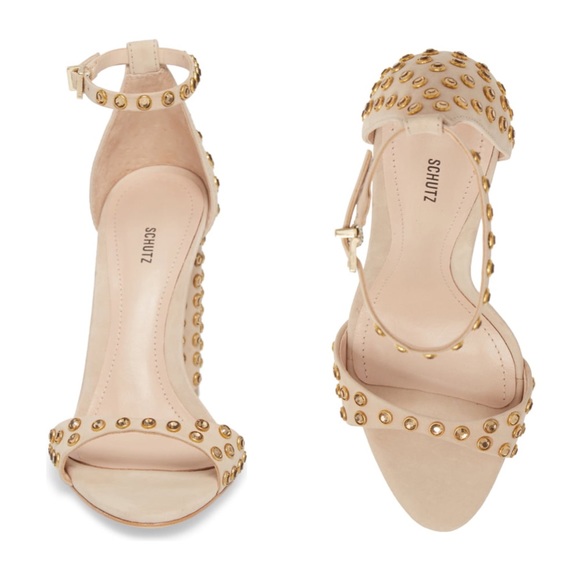 SCHUTZ Shoes - Schutz Marcelle Ankle Strap Sandal - Oyster